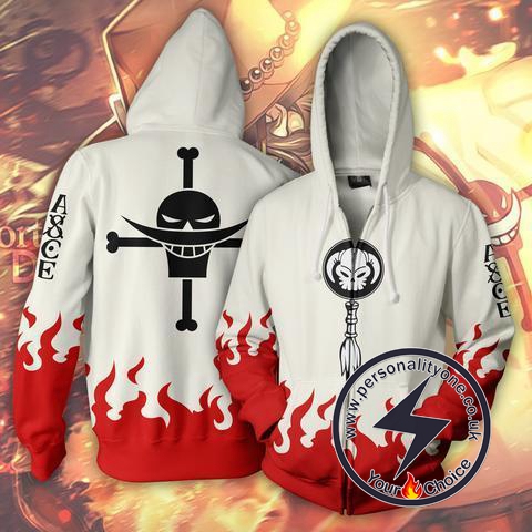 One Piece - Fire Fist Ace ZipUp - Hoodies Jackets